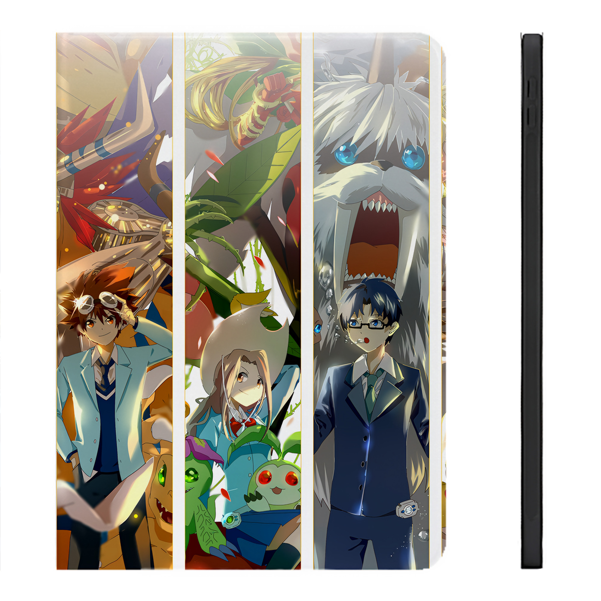 （画像用） Digimon デジタルモンスター/デジモン IPadケース ペンホルダー付き ブックスタイルデザイン